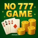 Screenshot of No777 Game APK homepage showing casino-style games and earning options on Android phones.
